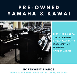 LARGEST SELECTION OF CERTIFIED PRE-OWNED YAMAHA & KAWAI PIANOS