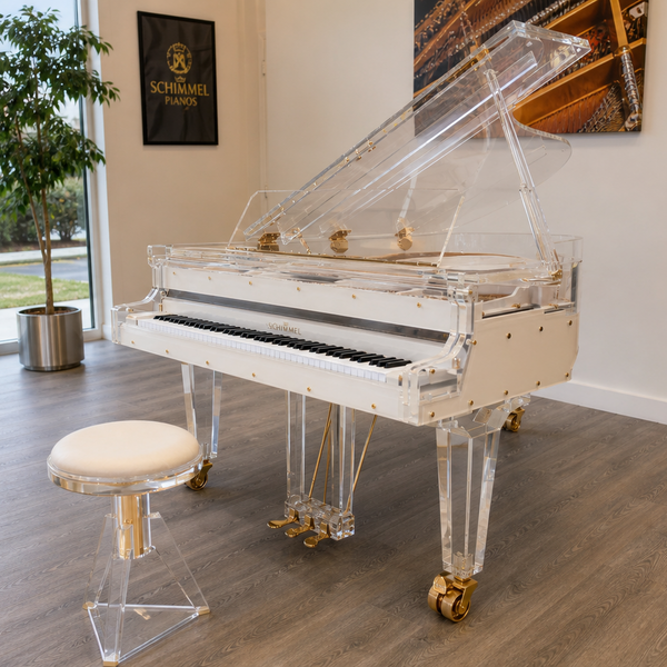 Schimmel K213 Crystal Concert Grand Piano