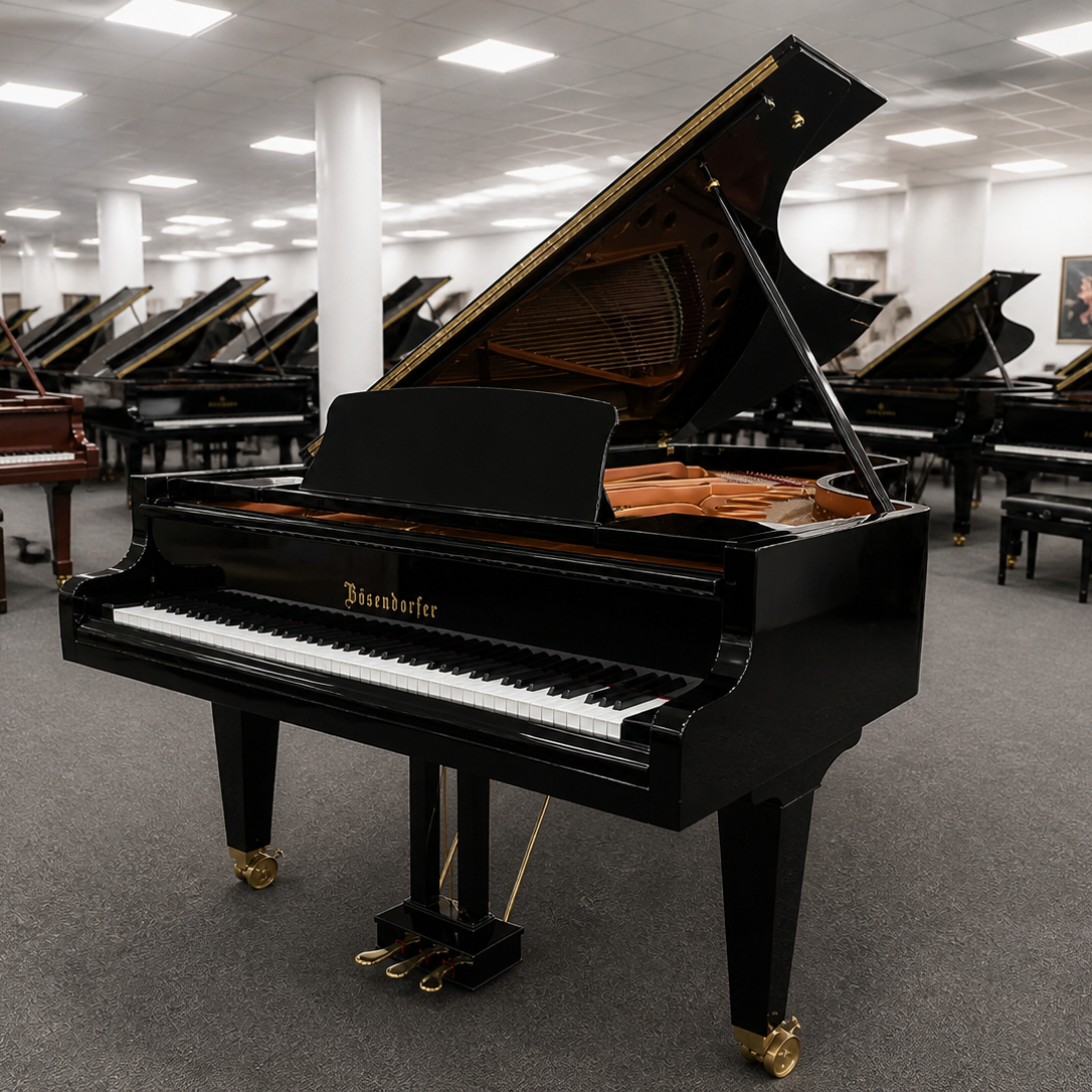 1938 Bosendorfer 275 Concert Grand Piano in Polished Ebony, Fully Rebuilt 2025