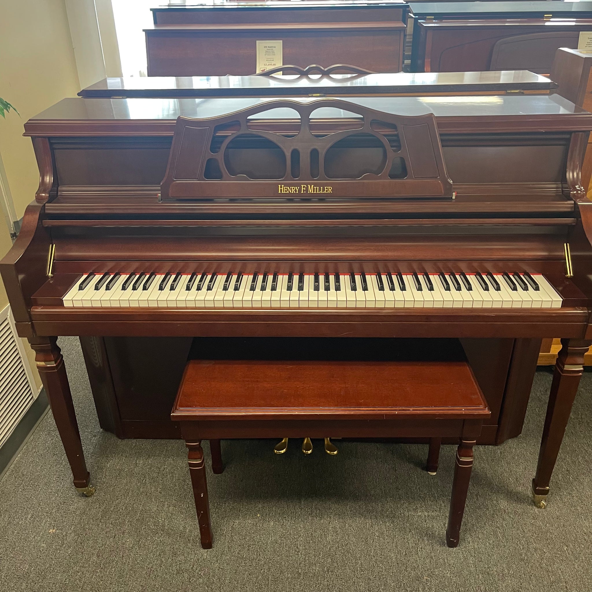 Henry f deals miller spinet piano